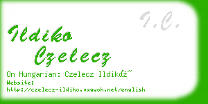 ildiko czelecz business card
